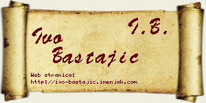 Ivo Bastajić vizit kartica
